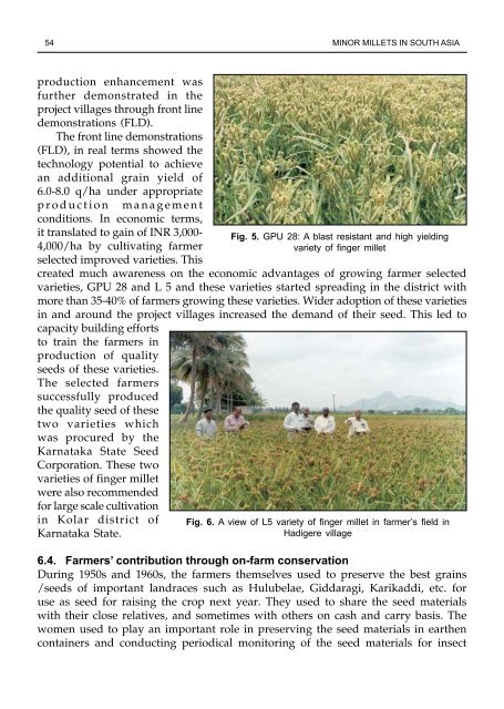 Minor millets in South Asia: learnings from IFAD-NUS project in India ...