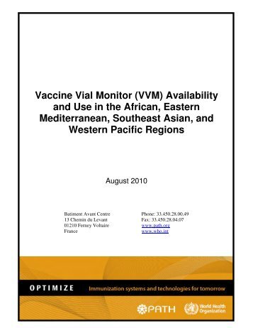 Vaccine Vial Monitor (VVM) Availability and Use in the African ... - Path