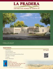 Calla Lilly | 1717 - La Pradera | Distinctive Homes of Santa Fe