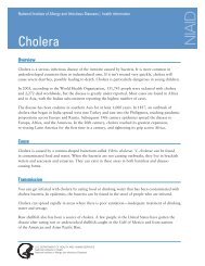 Cholera Fact Sheet - NIAID - National Institutes of Health