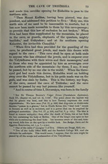 The ocean of story, being C.H. Tawney's translation of Somadeva's ...