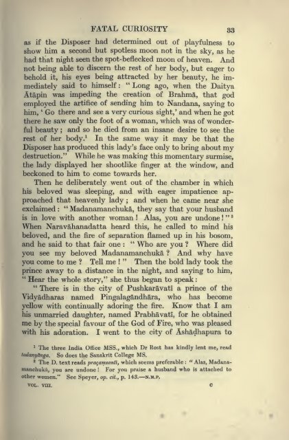 The ocean of story, being C.H. Tawney's translation of Somadeva's ...