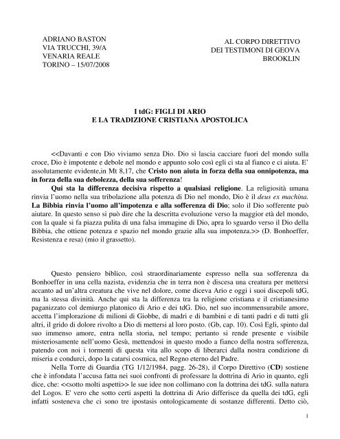 LIBRO RAGIONIAMO DEI TESTIMONI DI GEOVA SCARICA