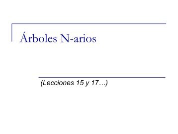 Árboles N-arios