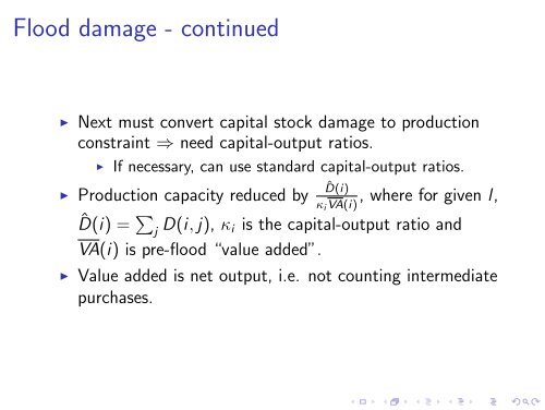 Data requirements for ARIO economic assessment model