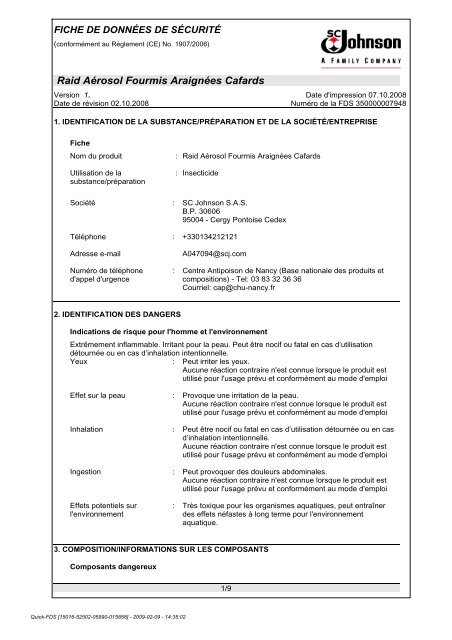 Aérosol Insecticide Raid Fourmis, Araignées & Cafards 400ml - Effet Barrière Jusqu'à 4 Semaines, Action Rapide