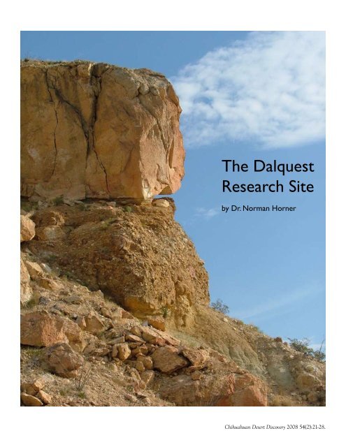 The Dalquest Research Site - Chihuahuan Desert Nature Center