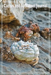 Cactus and Succulent Journal - Lophophora.info