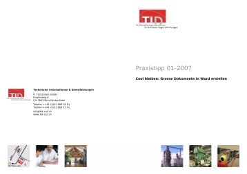 Grosse Dokumente in Word erstellen (pdf) - Technische ...