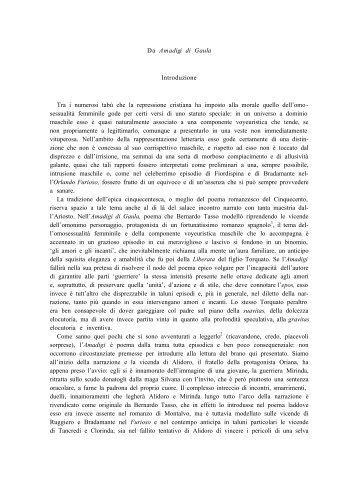 B. Tasso, da L'Amadigi di Gaula - Edizioni Res