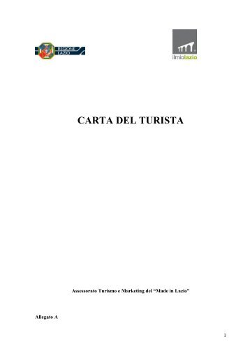 CARTA DEL TURISTA - Superabile.it