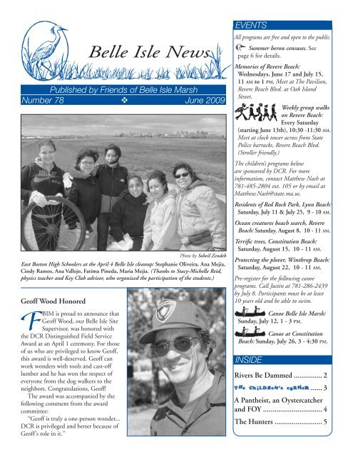 Belle Isle News - Friends of Belle Isle Marsh