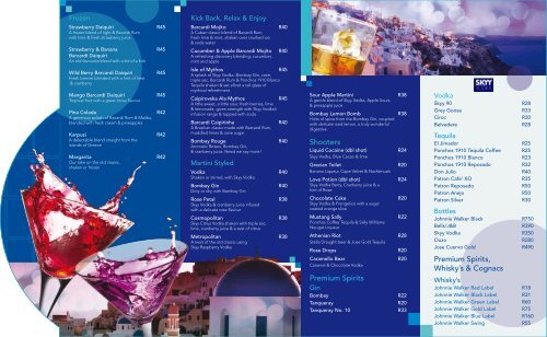 download cocktail menu Mythos