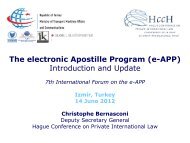 The electronic Apostille Program (e-APP) Introduction and ... - HCCH