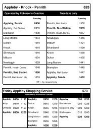 Appleby Local Service [May 2011] - Cumbria County Council