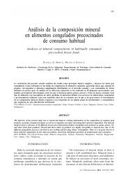 Análisis de la composición mineral en alimentos congelados ...