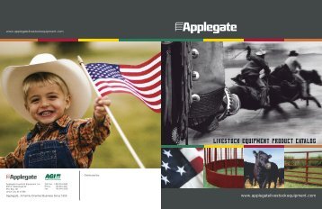 LIVESTOCK EQUIPMENT PRODUCT CATALOG - Applegate