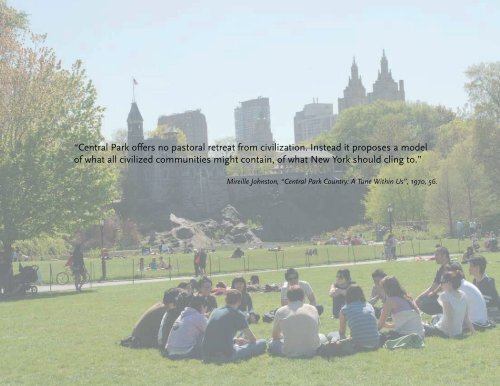 Valuing Central Park's Contributions to New York City's ... - Appleseed