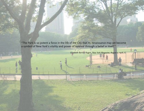 Valuing Central Park's Contributions to New York City's ... - Appleseed