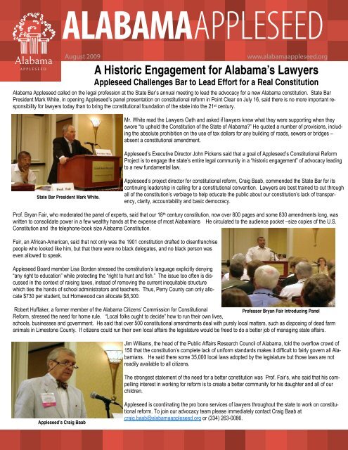 View Newsletter - Alabama Appleseed