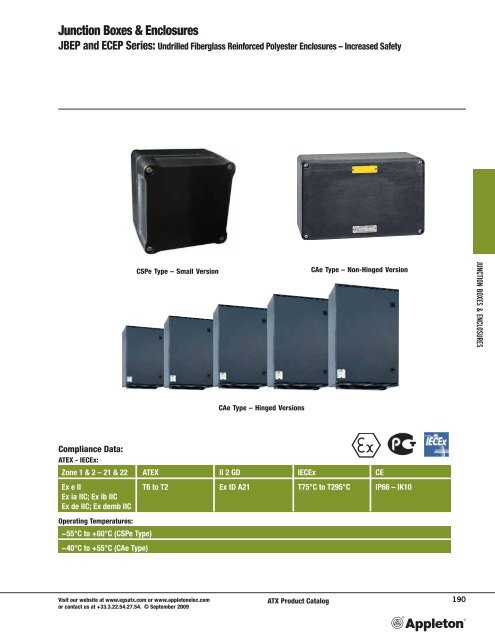 JUNCTION BOXES & ENCLOSURES