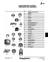 Conduit Outlet Boxes and Bodies: Explosionproof, Dust-Ignitionproof