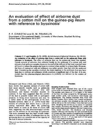 from a cotton mill on the guinea-pig ileum with reference to ...