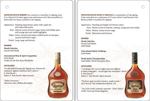 to Download Appleton Estate Cocktail Recipes from ... - Astaphans