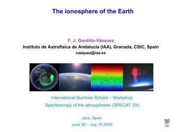 The ionosphere of the Earth