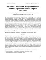 Resistencia a la flexión de vigas laminadas con - Revista Ingeniería ...