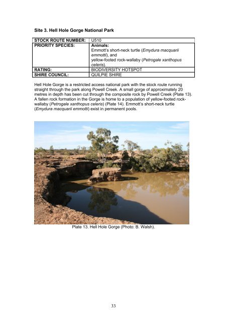 Enhancing Biodiversity Hotspots Along Western Queensland Stock ...