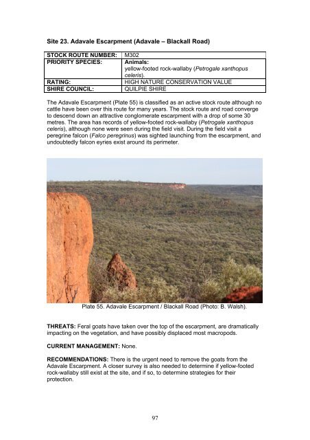 Enhancing Biodiversity Hotspots Along Western Queensland Stock ...