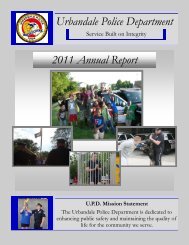 2011 Annual Report Urbandale Police Department - City of Urbandale