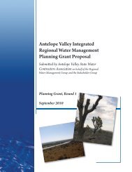 Antelope Valley Integrated Regional Water Management Planning ...