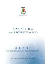 Allegato C: Schede dei crostacei decapodi censiti - Provincia di Lodi