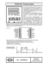 TECON 501A Programm-Regler - Tecon AG