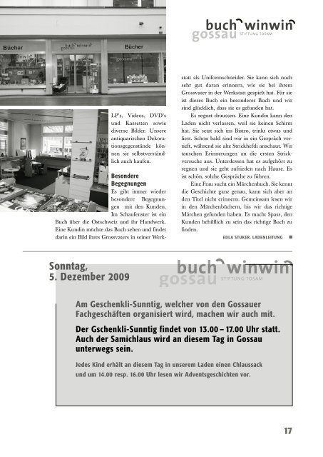 Einblick 02/2009 - Stiftung Tosam