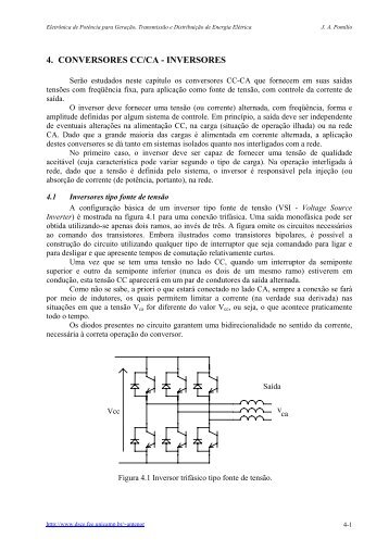 4. CONVERSORES CC/CA - INVERSORES - D.s.c.e. - Unicamp