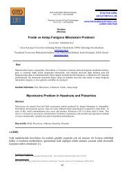 Fındık ve Antep Fıstığının Mikotoksin Problemi Mycotoxins Problem ...