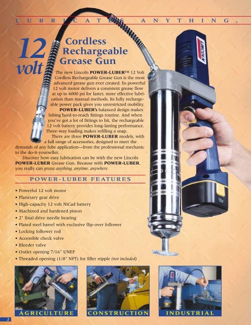 Cordless Rechargeable Grease Gun