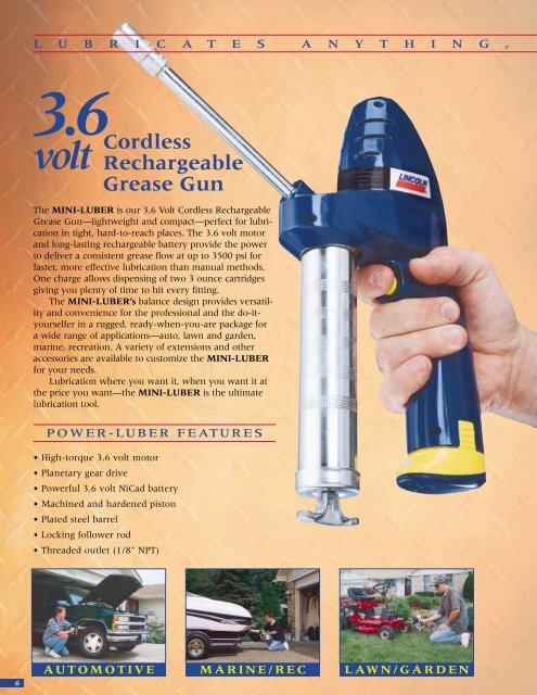 Cordless Rechargeable Grease Gun