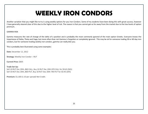 Bullshit Free Guide to Iron Condors - Options trading IQ