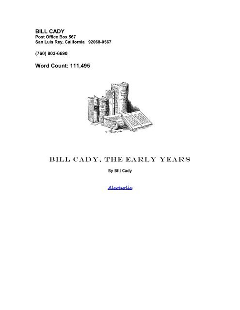 BILL CADY Word Count: 149,227 - At My Friend's Place