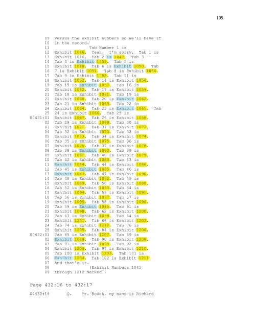 Deposition Testimony of: Robert Bodek - Broadcast Interactive Media