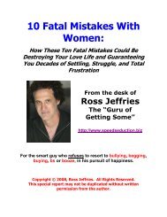 10 Fatal Mistakes With Women - nlp-expert.co.uk