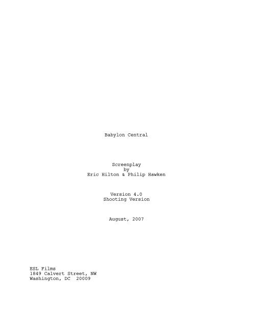 Babylon Script View Screenplay (PDF) - Babylon Central