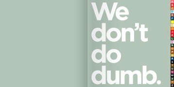 to read our 'We don't do dumb' book - DHM London