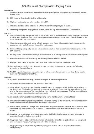 bdo darts rules bdo darts rules