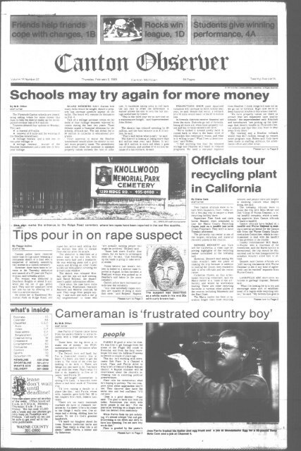 Canton Observer for February 2, 1989 - Canton Public Library