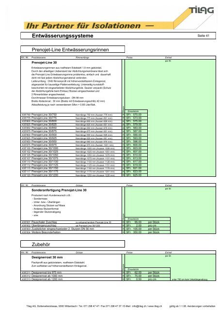 Stichwortverzeichnis A B C D - Tilag AG